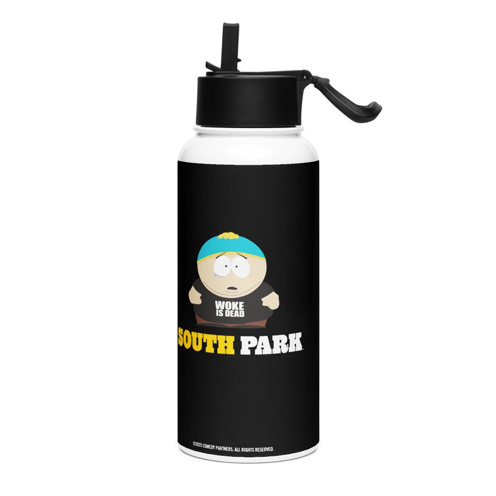 South Park Woke Is Dead Stainless Steel Water Bottle with a Straw Lid - Paramount Shop