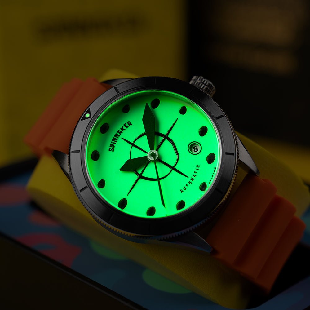 Spinnaker Cahill Automatic SpongeBob SquarePants Timekeeper Limited Edition Orange Watch - Paramount Shop