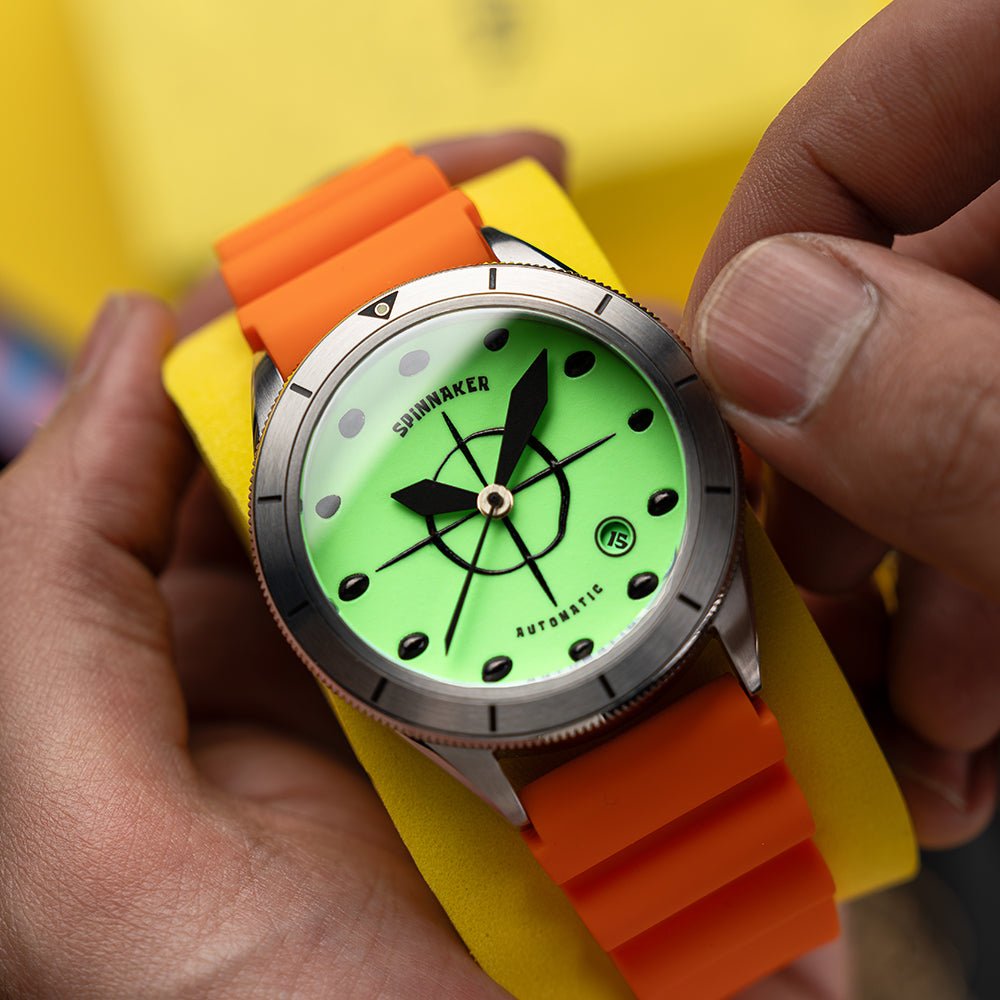 Spinnaker Cahill Automatic SpongeBob SquarePants Timekeeper Limited Edition Orange Watch - Paramount Shop