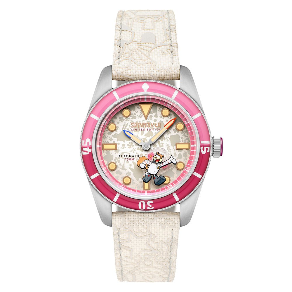 Spinnaker Fleuss Automatic SpongeBob SquarePants Frenemies Limited Edition White Watch - Paramount Shop