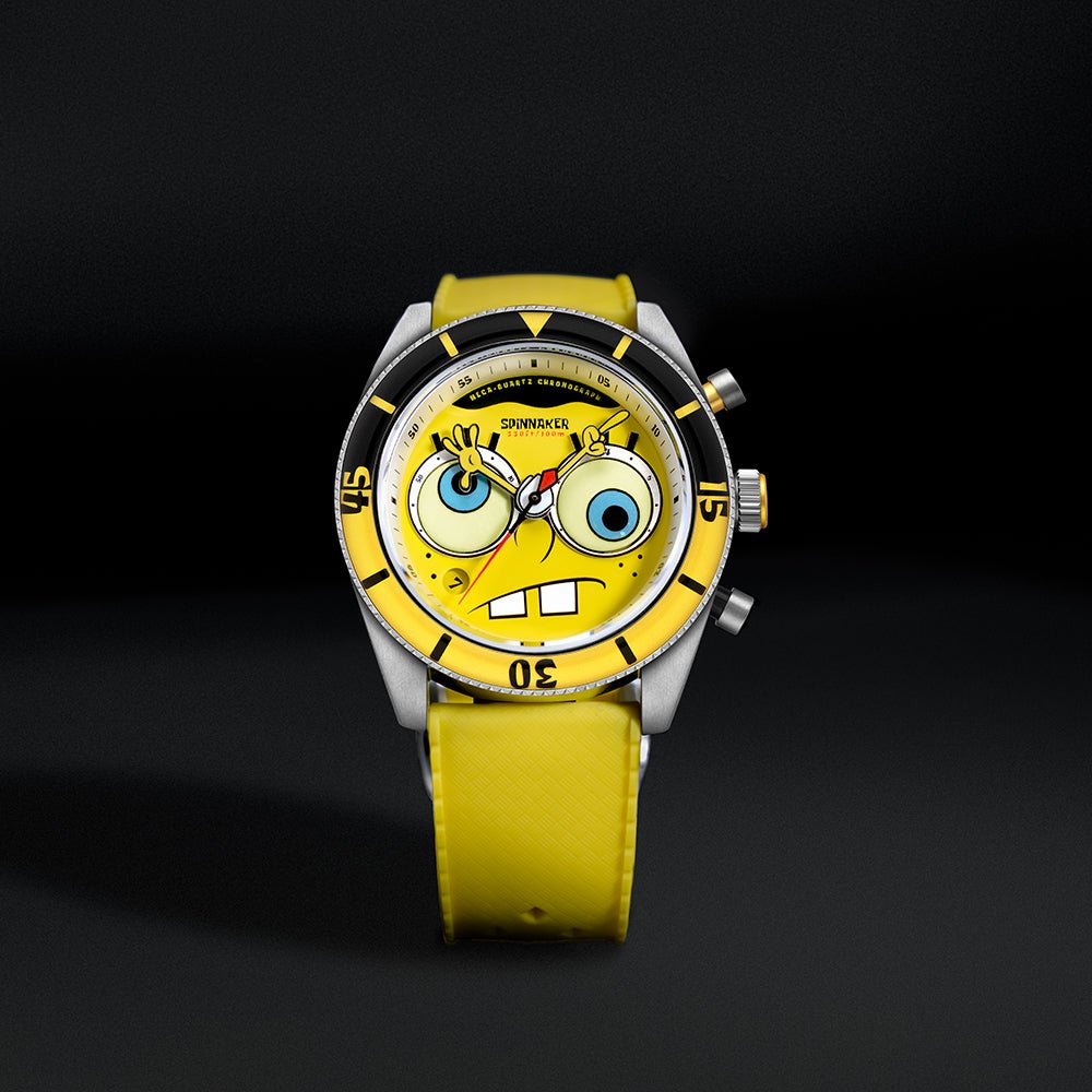 Spinnaker Fleuss Chronograph SpongeBob SquarePants Limited Edition Yellow Watch - Paramount Shop