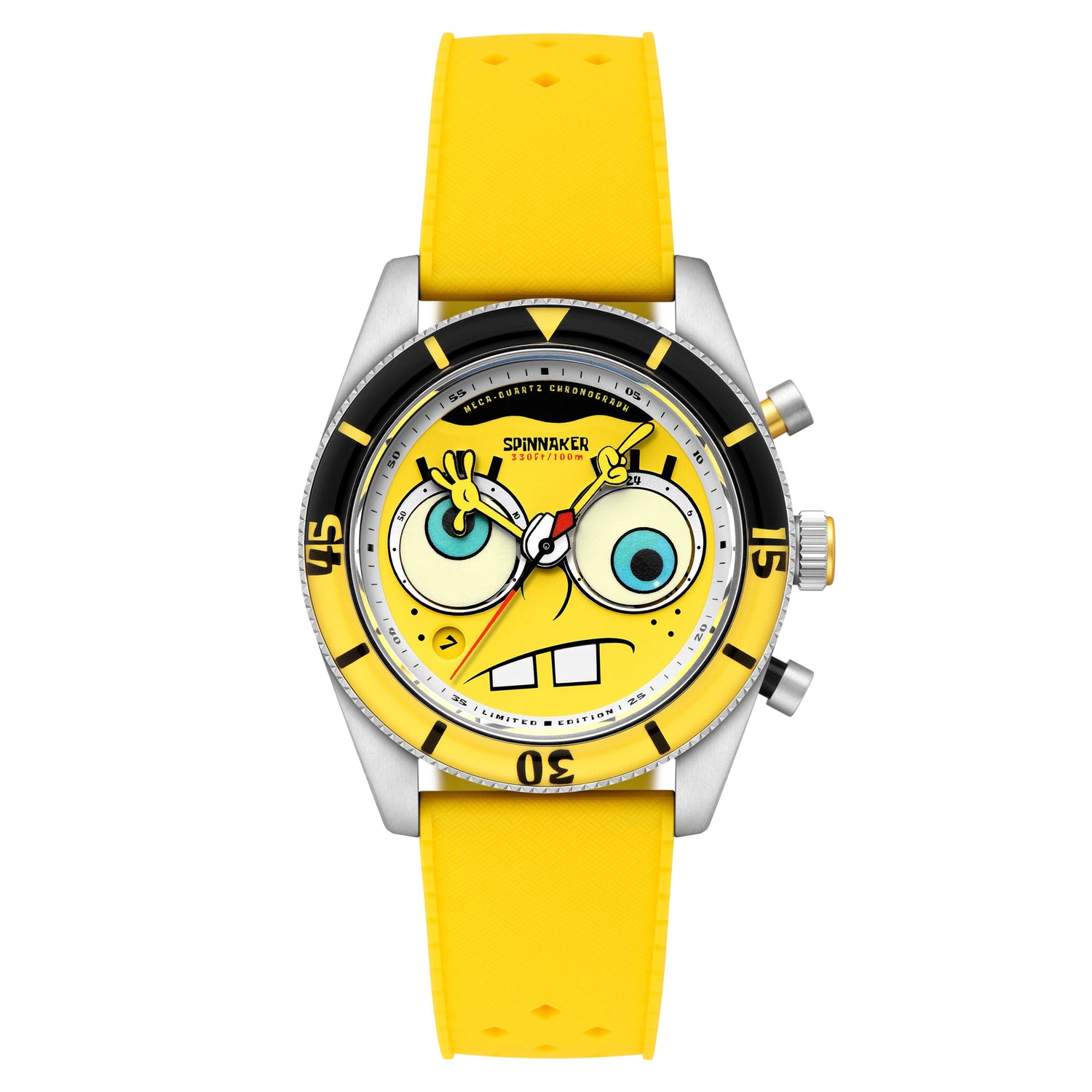 Spinnaker Fleuss Chronograph SpongeBob SquarePants Limited Edition Yellow Watch - Paramount Shop