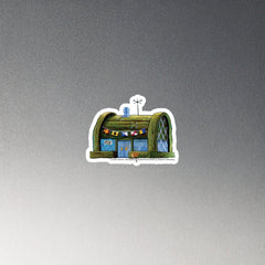 SpongeBob -Quadratiker Krusty Krab Magnet - 4 in x 4 in