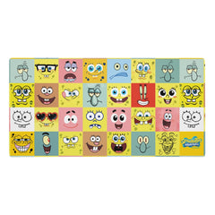 Spongebob Blöcke Schreibtischmatte - Weiß / 36 in x 18 in