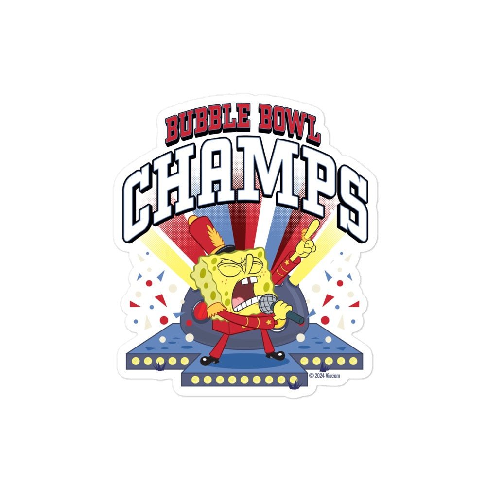 SpongeBob Bubble Bowl 4 Aufkleber Paramount Shop SpongeBob Bubble Bowl 4 Aufkleber Paramount Shop