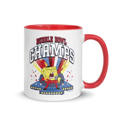 Mug bicolore Bol à bulles Bob l'éponge - Rouge / 11 oz