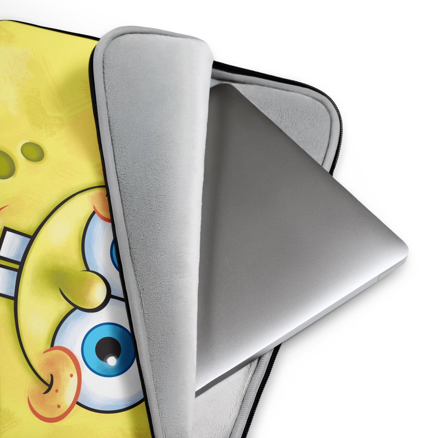 spongebob squarepants card sleeves Spongebob Face Laptop Sleeve – Paramount Shop