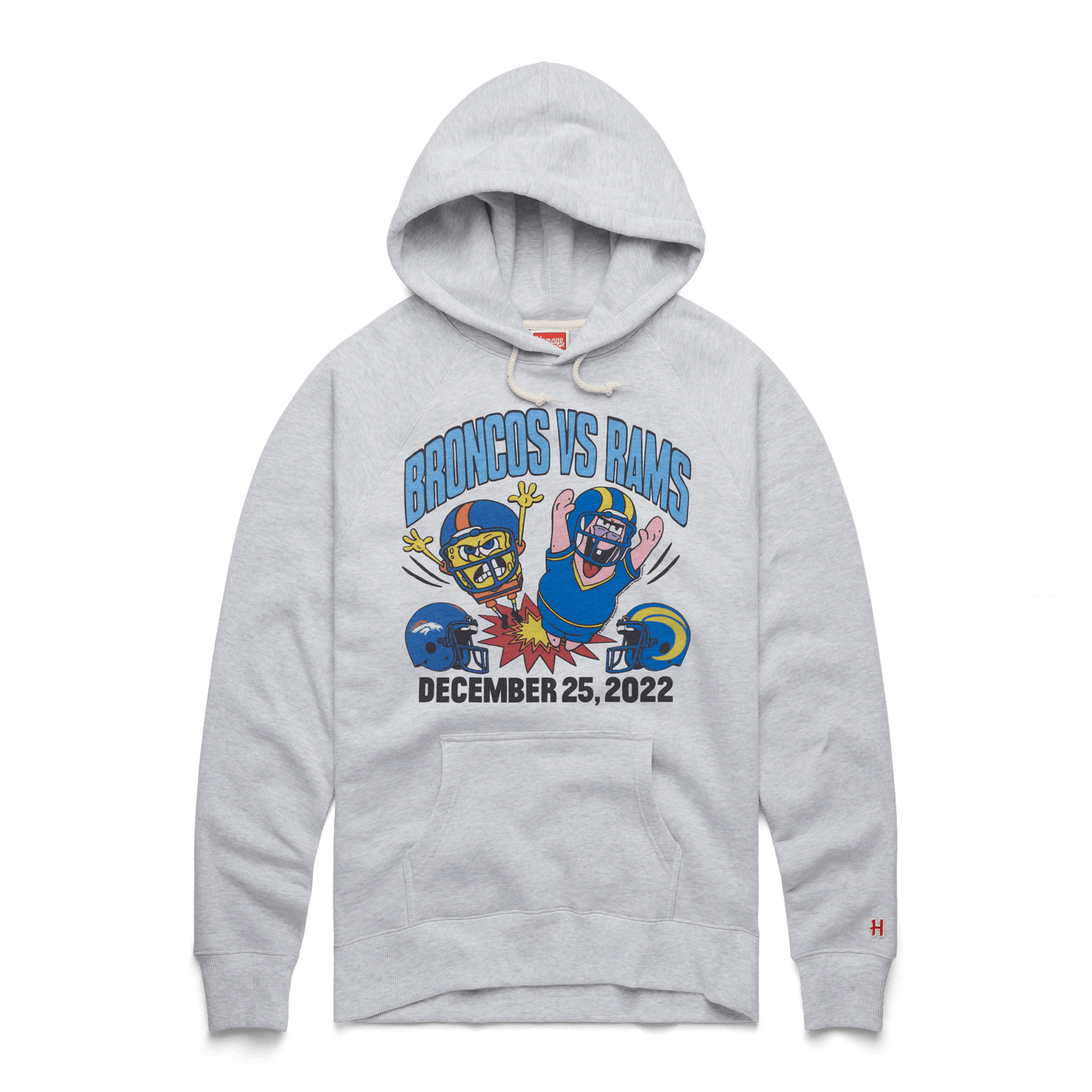 Bob Esponja y Patricio x Broncos Vs Rams 2022 Sudadera con capucha