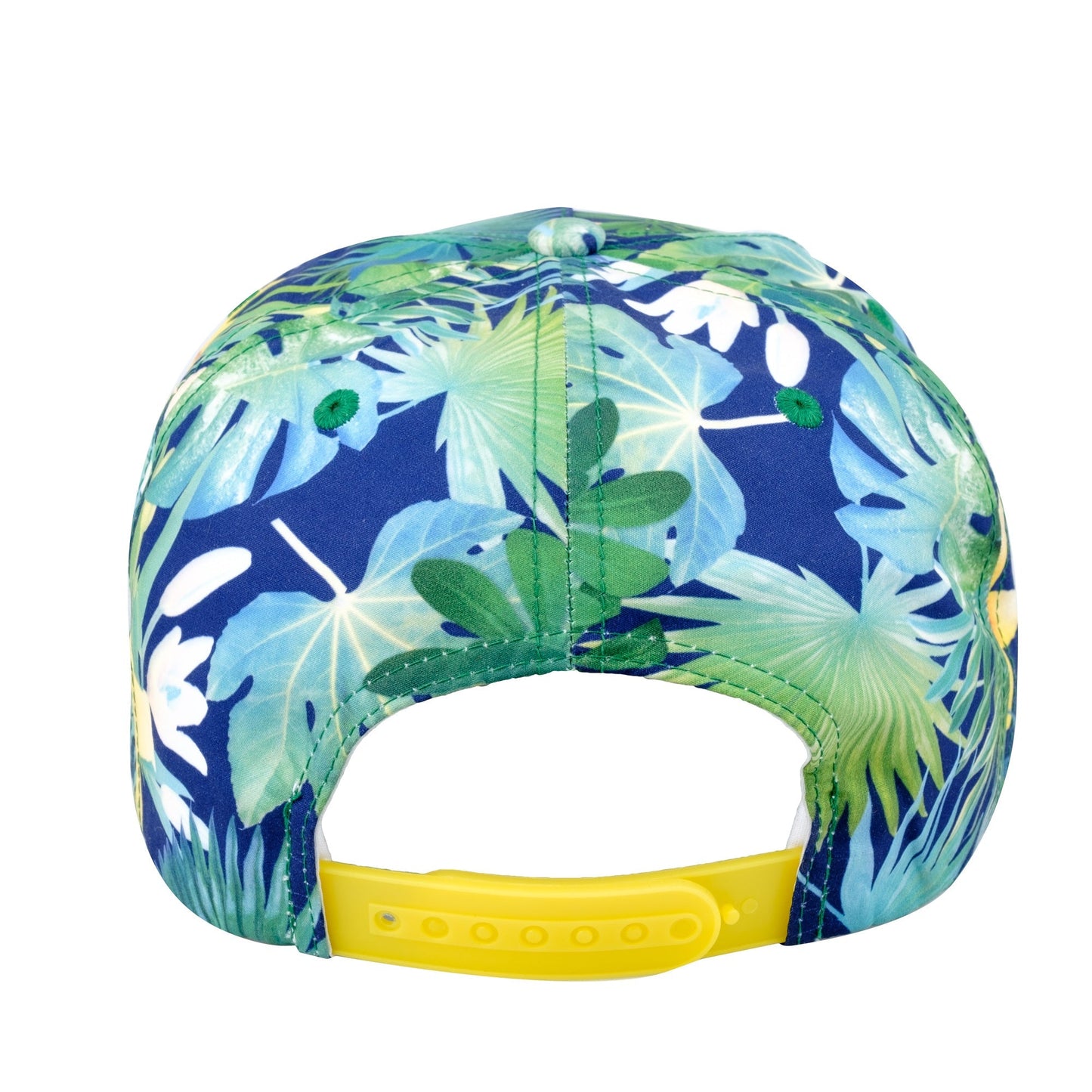 Spongebob Squarepants Baseball Cap, Tropical Floral Curved Brim Adjustable Snapback Hat, Blue and Green, One Size - Paramount Shop