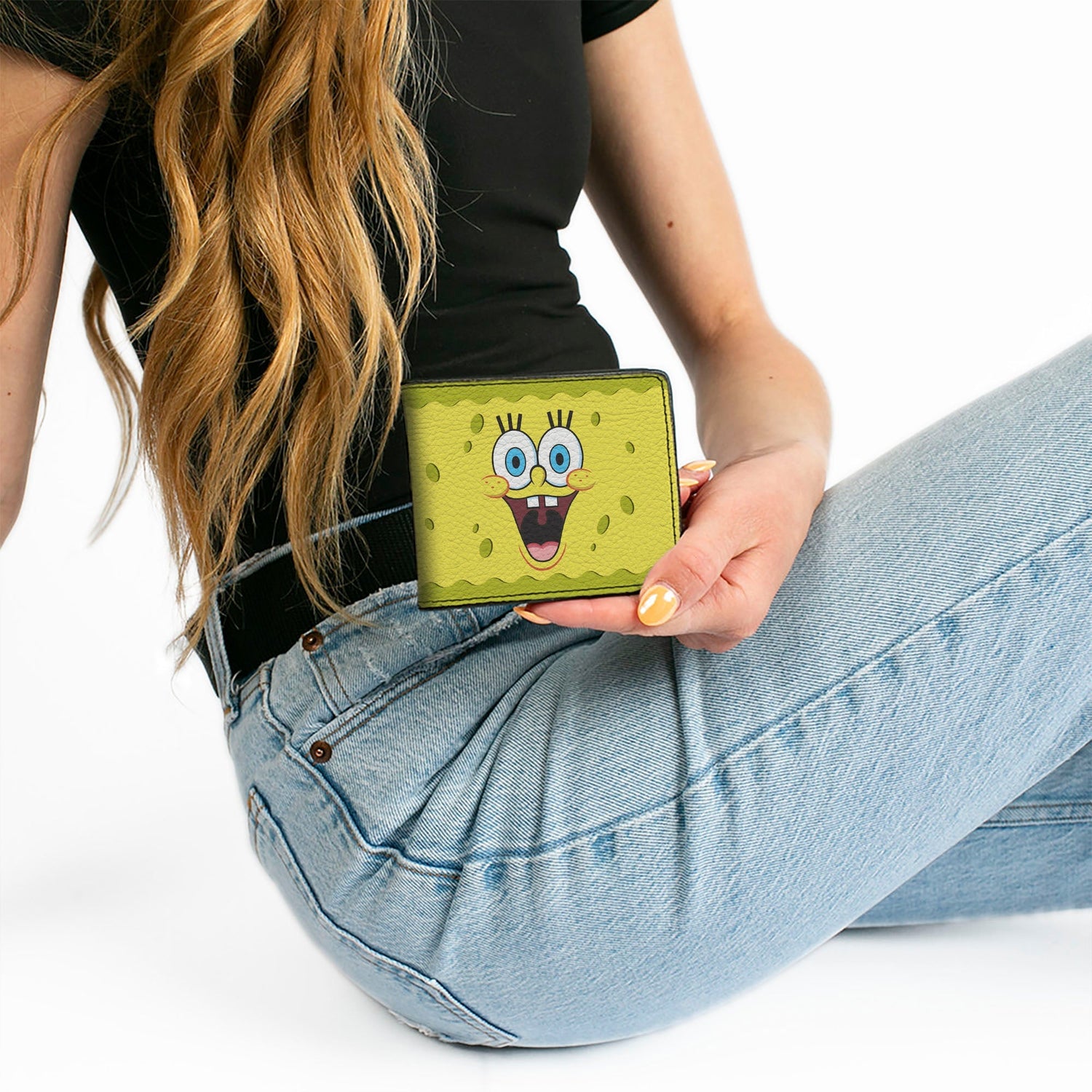 SpongeBob SquarePants Bi - Fold Wallet 2 - Expressions Yellow - Paramount Shop