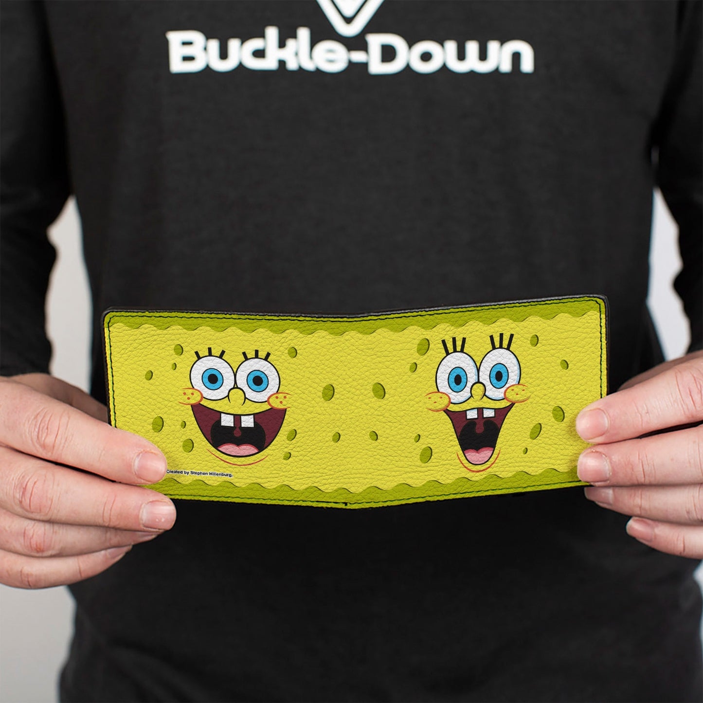 SpongeBob SquarePants Bi - Fold Wallet 2 - Expressions Yellow - Paramount Shop