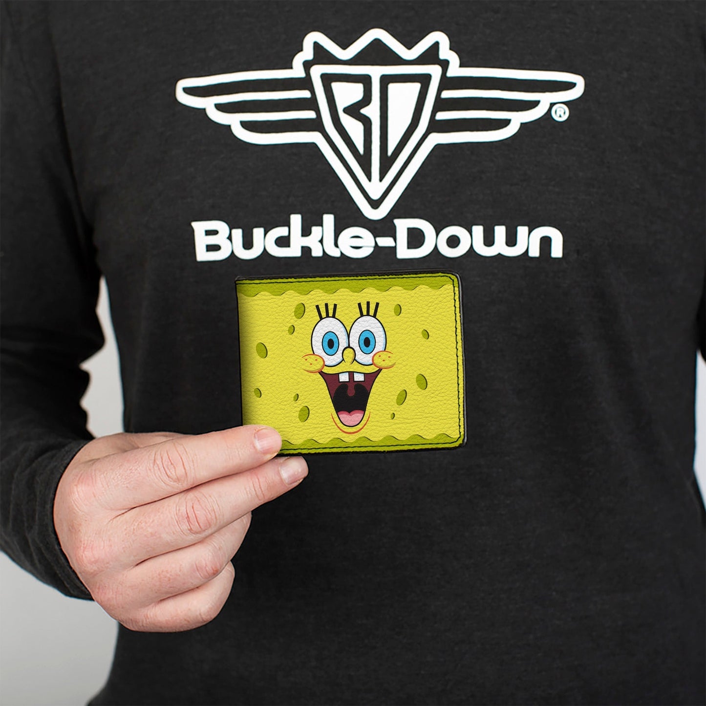 SpongeBob SquarePants Bi - Fold Wallet 2 - Expressions Yellow - Paramount Shop