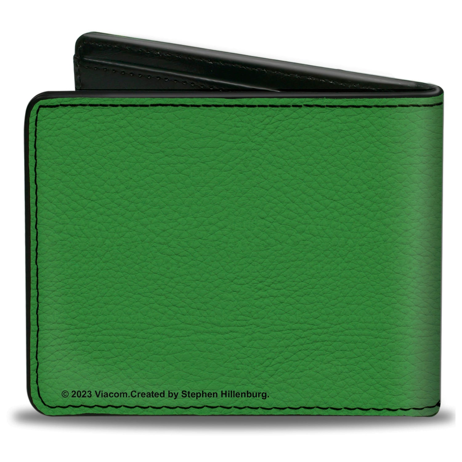 SpongeBob SquarePants Bi - Fold Wallet OH JOY Holiday Christmas Pose Men's Green Vegan Leather - Paramount Shop