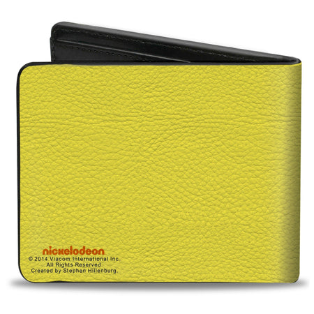 SpongeBob SquarePants Bi - Fold Wallet SpongeBob Face Close - Up Yellow Design - Paramount Shop