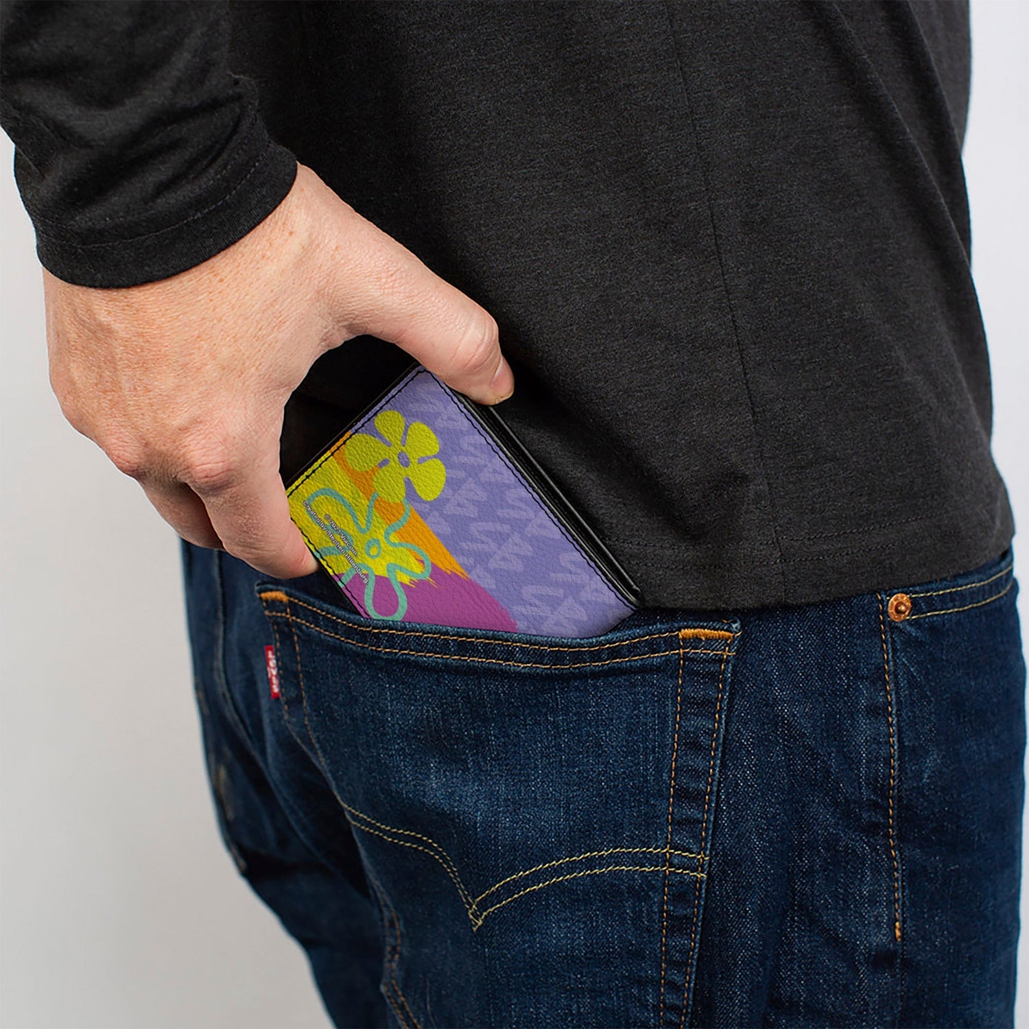 SpongeBob SquarePants Bi - Fold Wallet Winking Pose Multi Color Men's - Paramount Shop