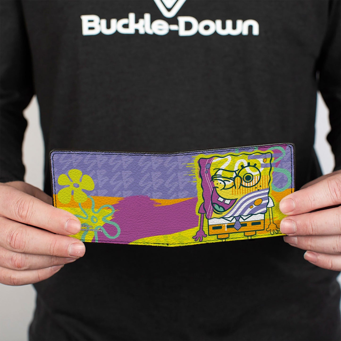 SpongeBob SquarePants Bi - Fold Wallet Winking Pose Multi Color Men's - Paramount Shop