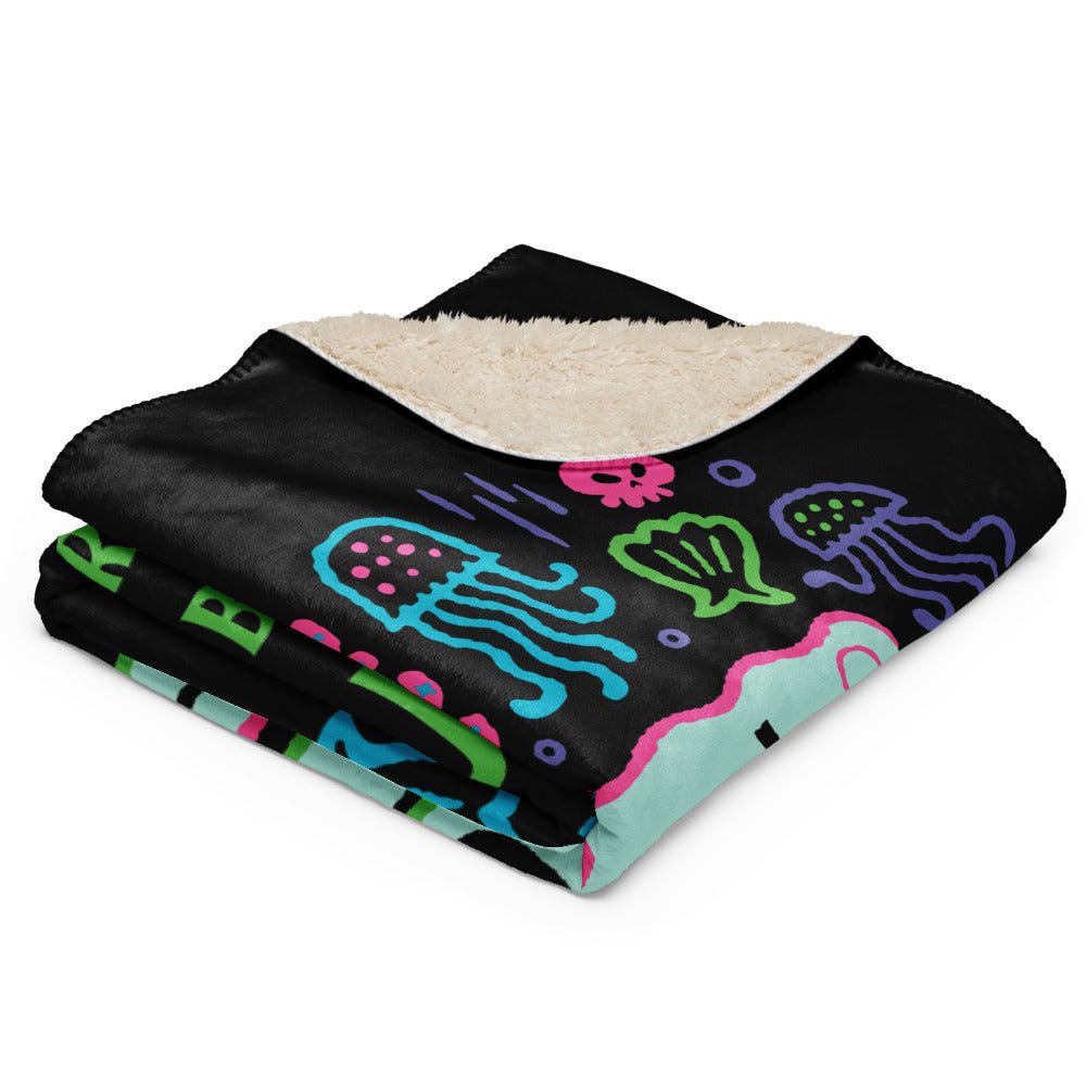 SpongeBob SquarePants Born To Be Square Premium Sherpa Blanket - Paramount Shop