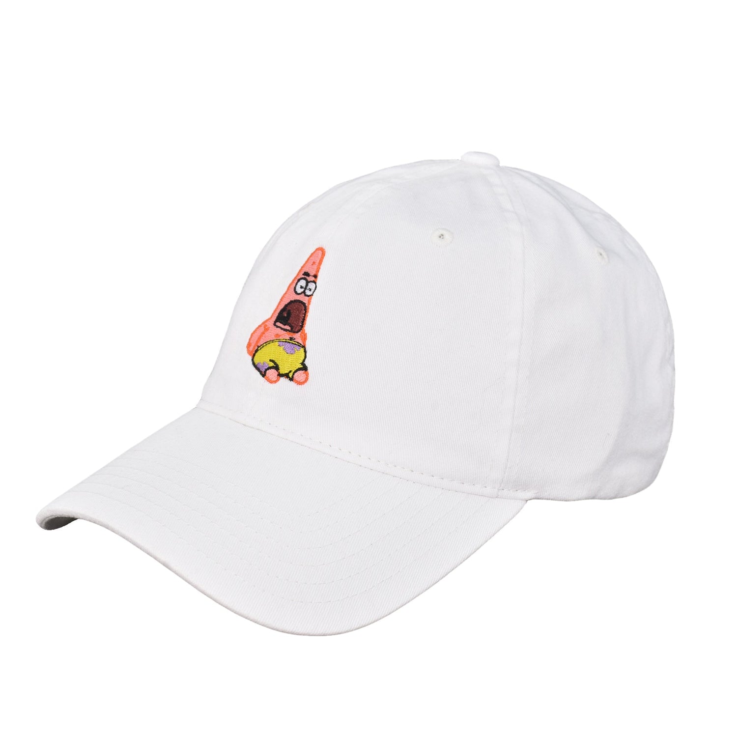 Spongebob Squarepants Dad Hat, Cotton Adult Baseball Cap with Curved Brim - Paramount Shop