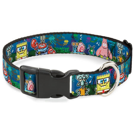 SpongeBob SquarePants Dog Collar 8 - Bit Scene Plastic Clip - Paramount Shop