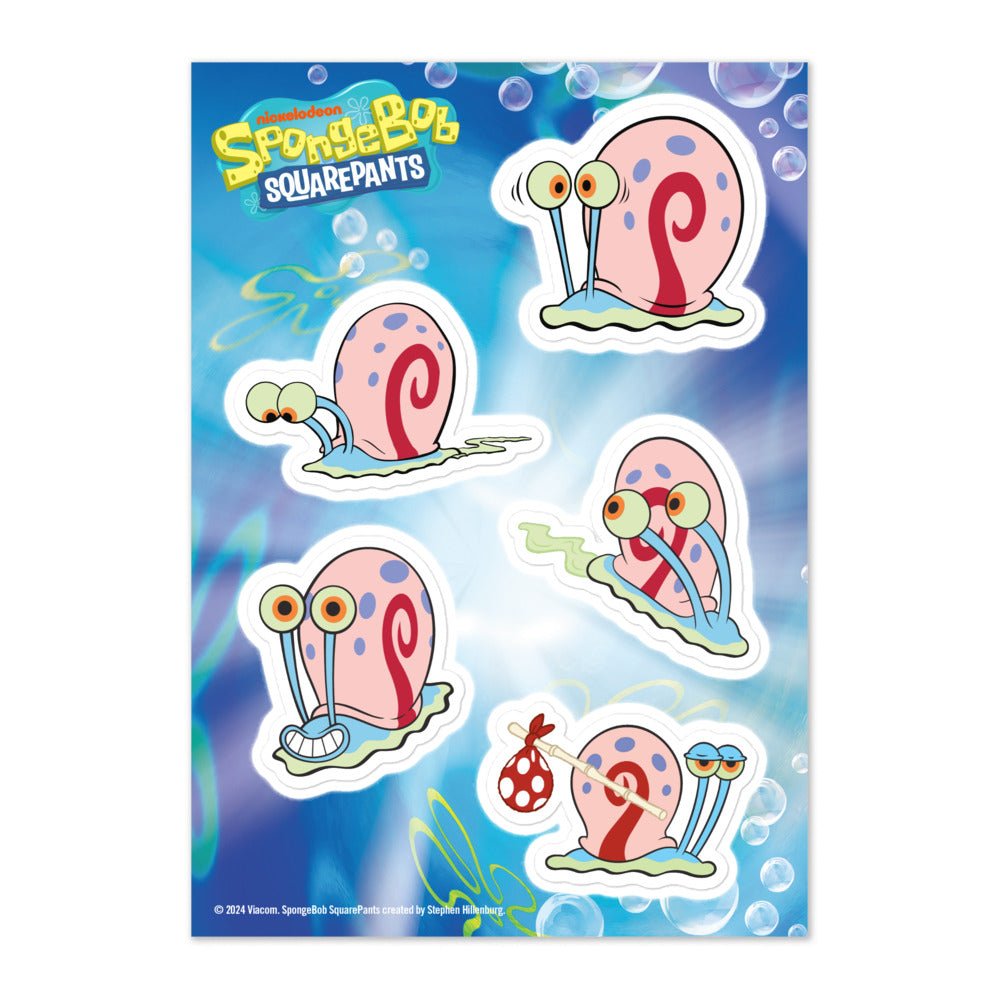 SpongeBob Squarepants Gary Sticker Sheet – Paramount Shop