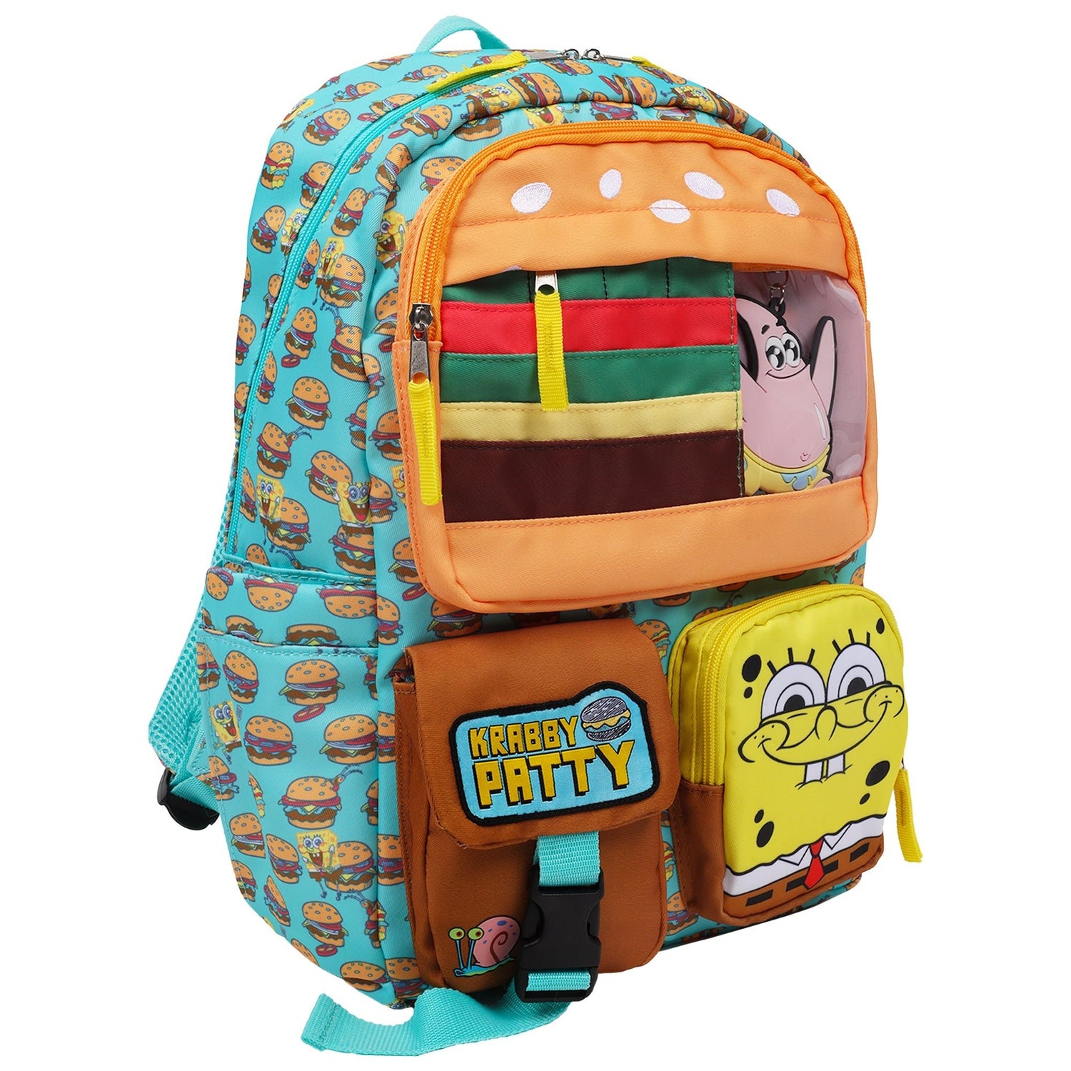 SpongeBob SquarePants Krabby Patty Peekaboo Backpack - Paramount Shop