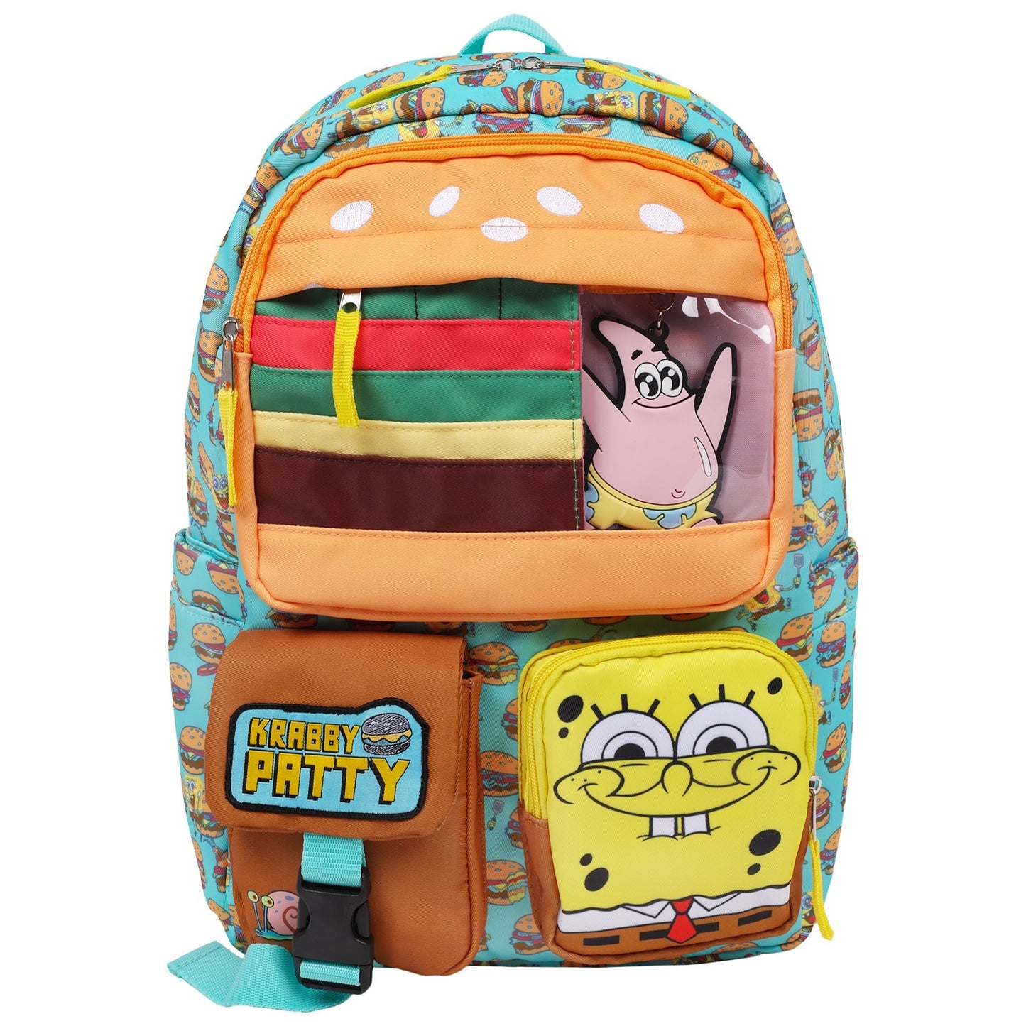 mr krabs nike backpack SPONGEBOB MR. PHAROAH A zippered front pocket lets you store your small items Nickelodeon Spongebob Patrick Mr. Krabs