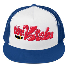 SpongeBob SquarePants Mr Krabs Trucker Cap - Royal/White / One Size Fits Most