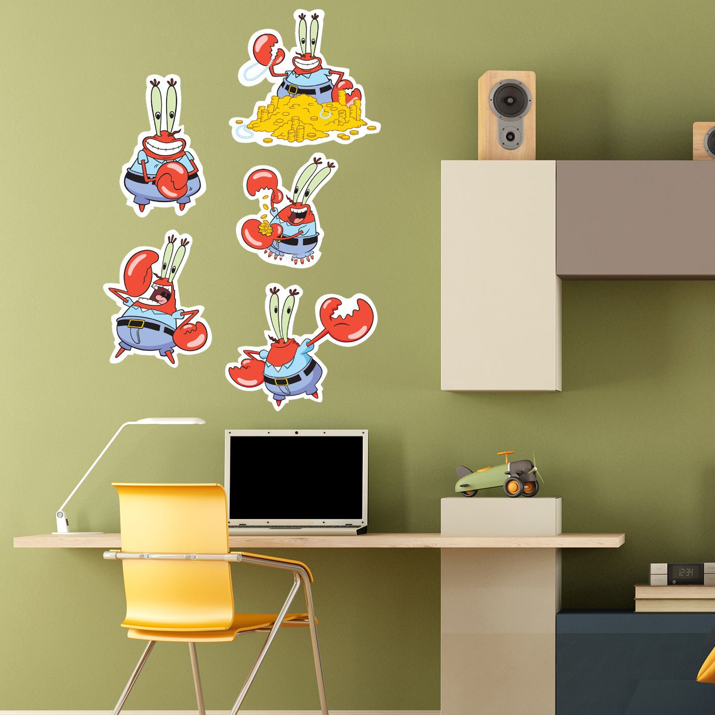 Spongebob Squarepants Mr. Krabs Wall Stickers - Paramount Shop