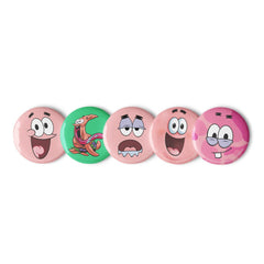 Spongebob Squarepants Patrick-Pin-Set - Weiß / 2,25 in