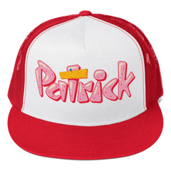 Bob Esponja Pantalones Cuadrados Patrick Trucker Cap - Rojo/blanco/rojo / Una talla más se adapta a