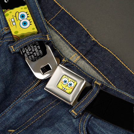 SpongeBob SquarePants Seatbelt Belt SpongeBob 3D Face Patrick Starfish Masters of Disguise Full Color - Paramount Shop