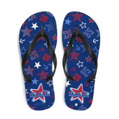 Spongebob Schwammkopf-Star-Muster Erwachsene Flip Flops - Marine / Sm