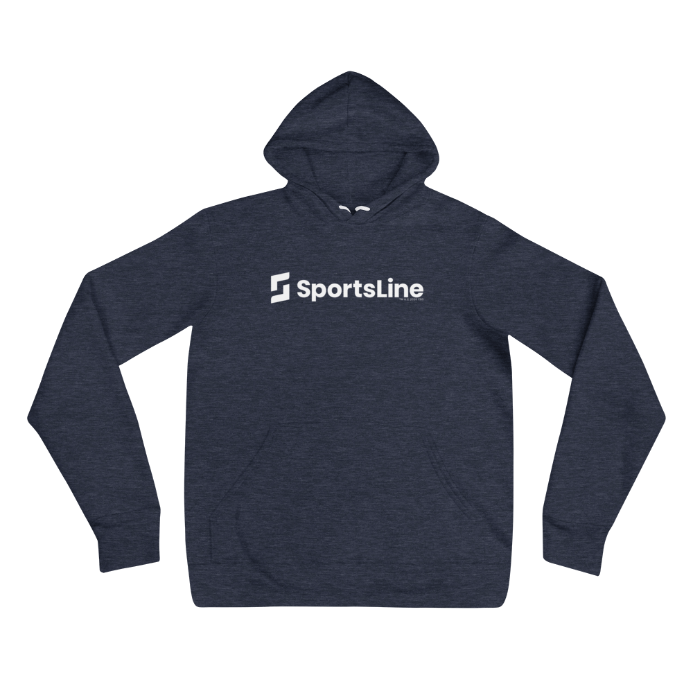 Sportsline Logo White Adult Fleece Hooded Sweatshirt - Paramount Shop