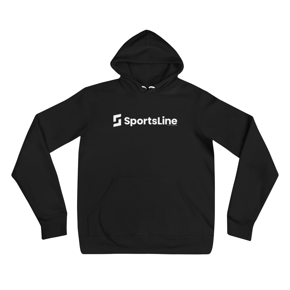 Sportsline Logo White Adult Fleece Hooded Sweatshirt - Paramount Shop
