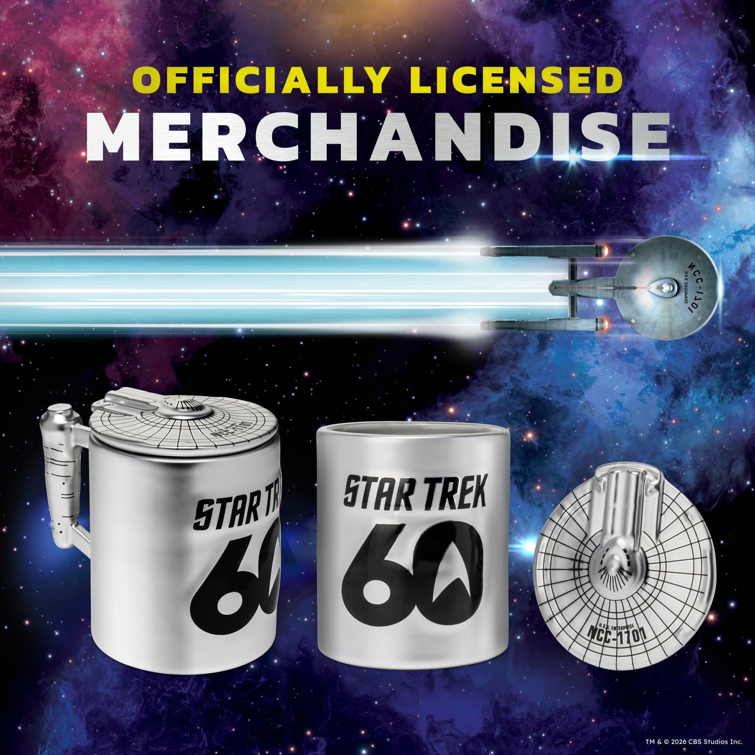 Star Trek 60th Anniversary Figural Mug - Paramount Shop