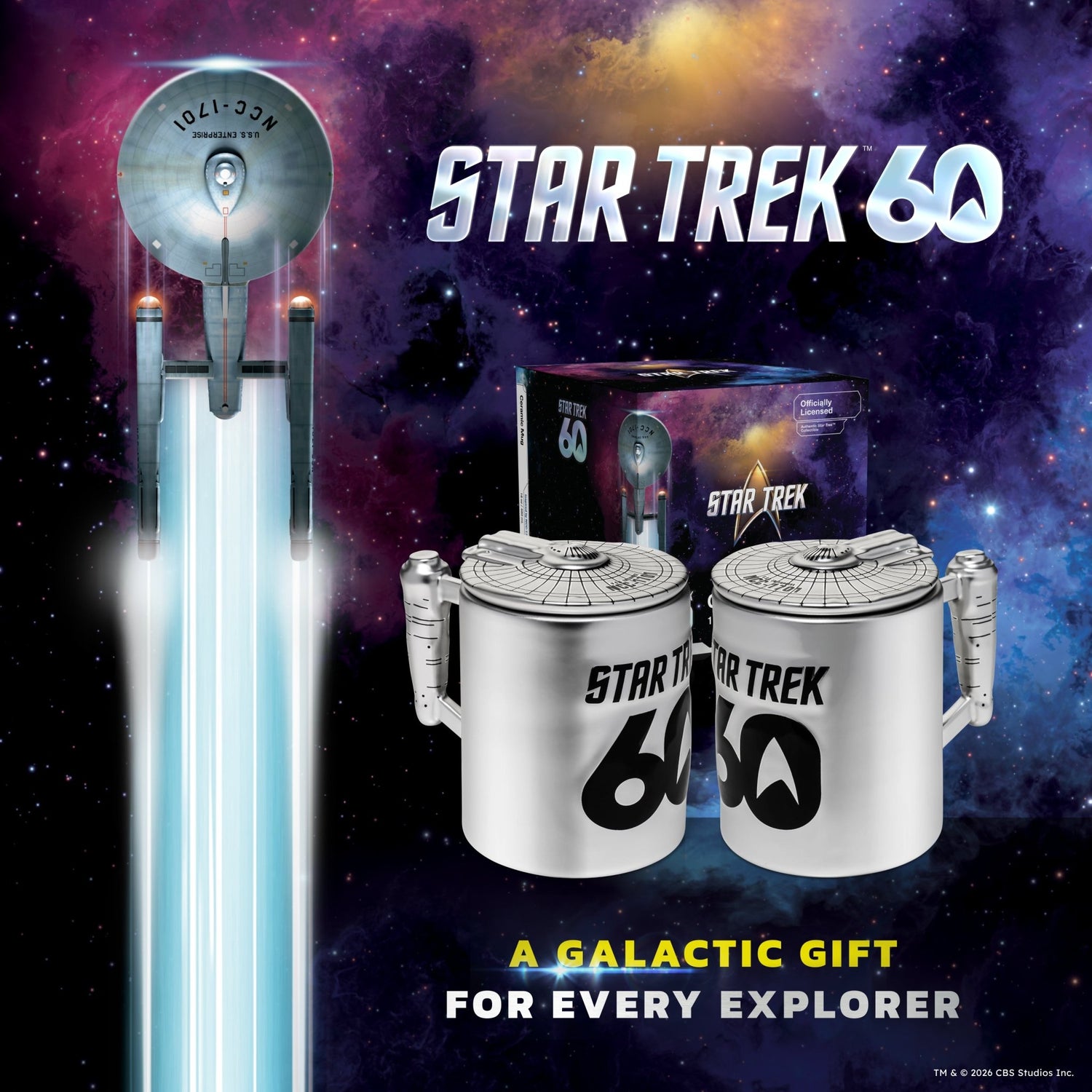 Star Trek 60th Anniversary Figural Mug - Paramount Shop