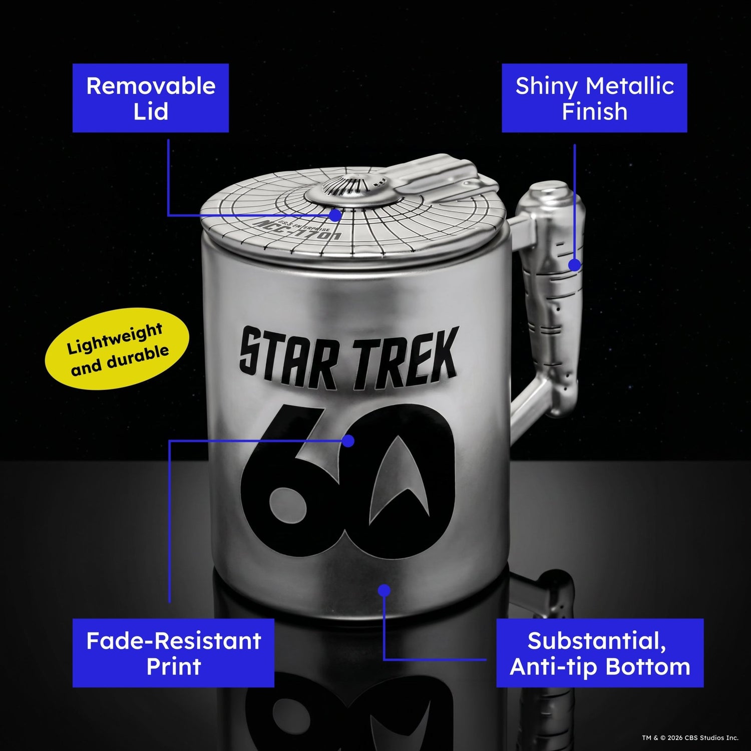 Star Trek 60th Anniversary Figural Mug - Paramount Shop