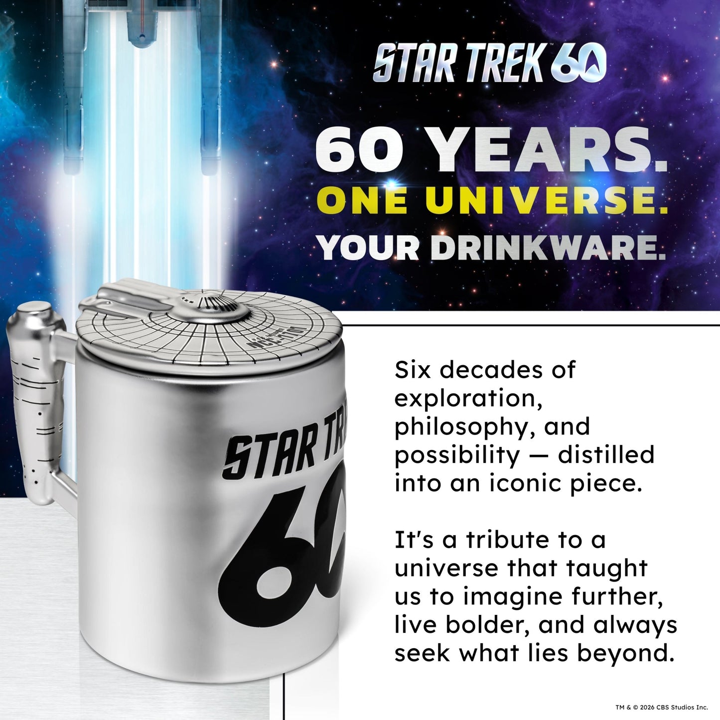 Star Trek 60th Anniversary Figural Mug - Paramount Shop