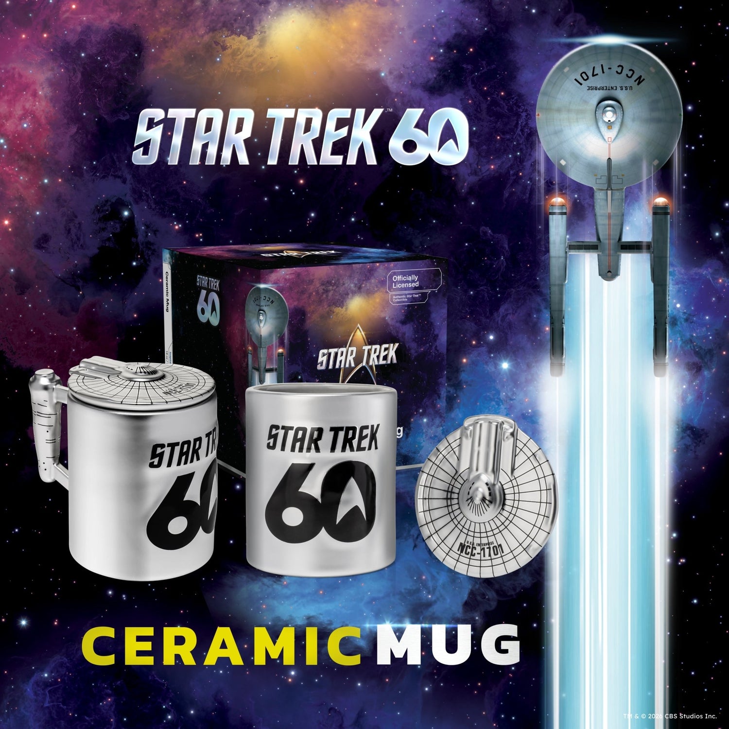 Star Trek 60th Anniversary Figural Mug - Paramount Shop