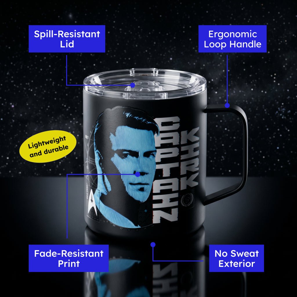 Star Trek Captain Kirk Stainless Steel Mug - Paramount Shop
