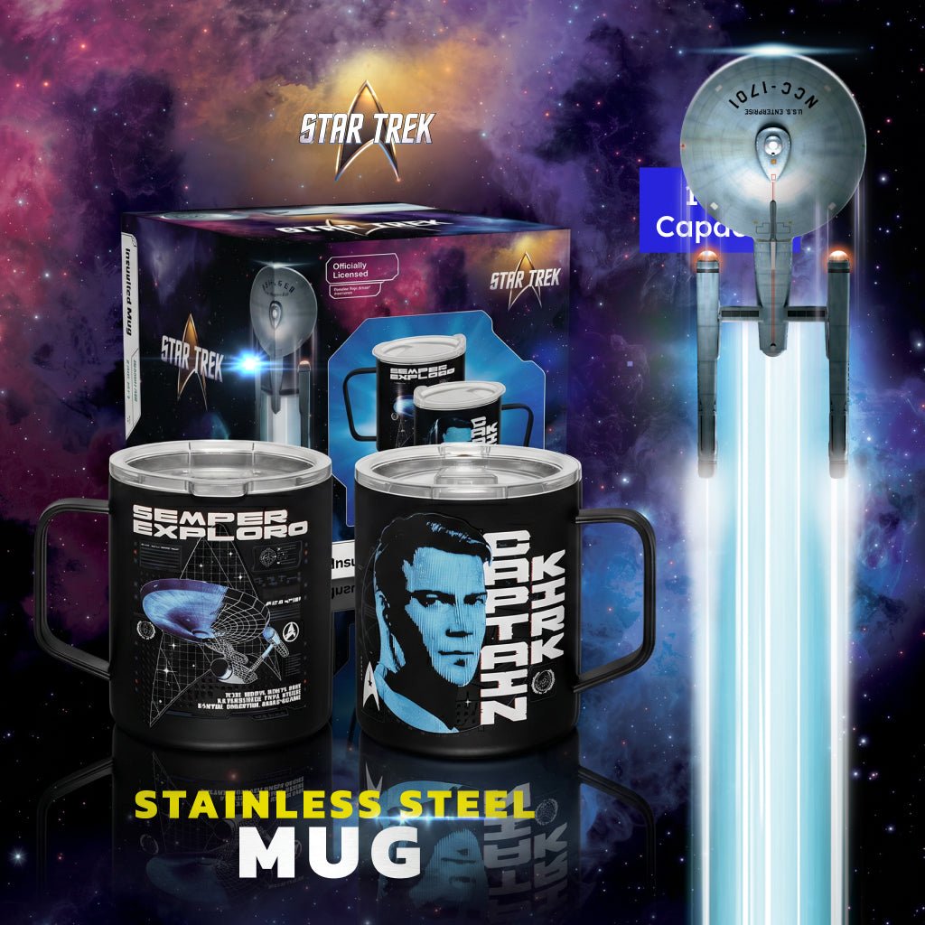 Star Trek Captain Kirk Stainless Steel Mug - Paramount Shop