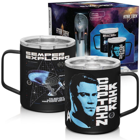 Star Trek Captain Kirk Stainless Steel Mug - Paramount Shop