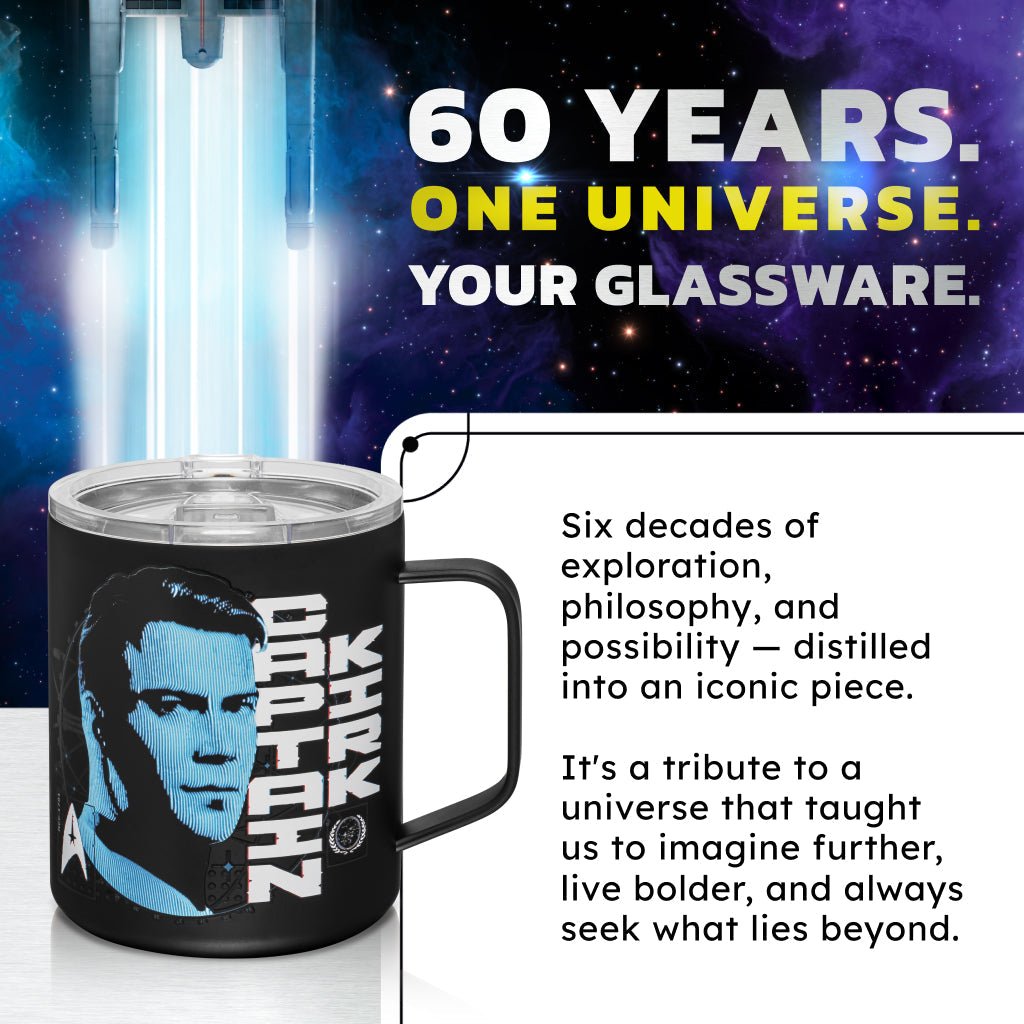 Star Trek Captain Kirk Stainless Steel Mug - Paramount Shop