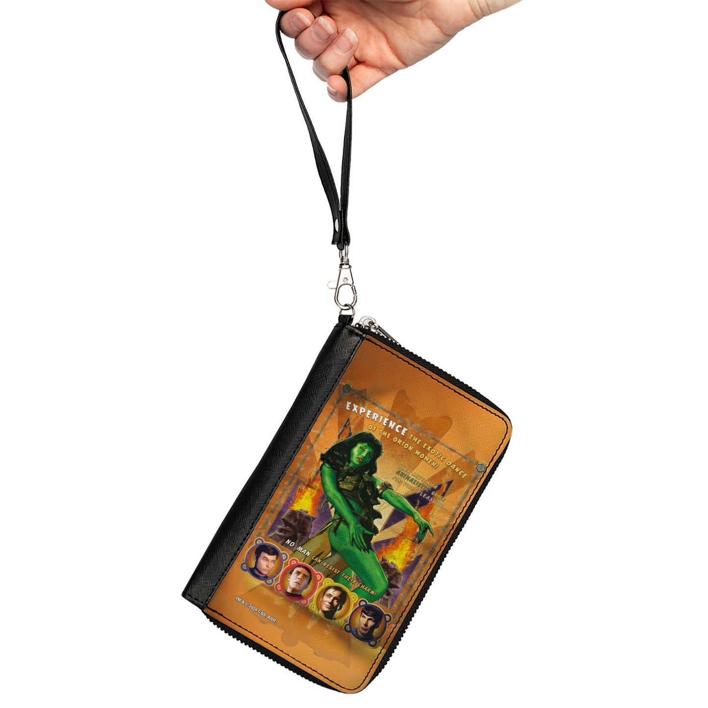 Star Trek Classic Orion Character Pose Women's Zip Around Wallet - Paramount Shop