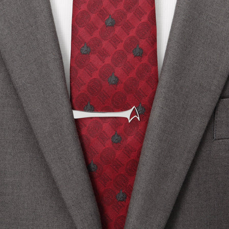 Star Trek Delta Shield Cutout Understated Curved Tie Bar - Paramount Shop