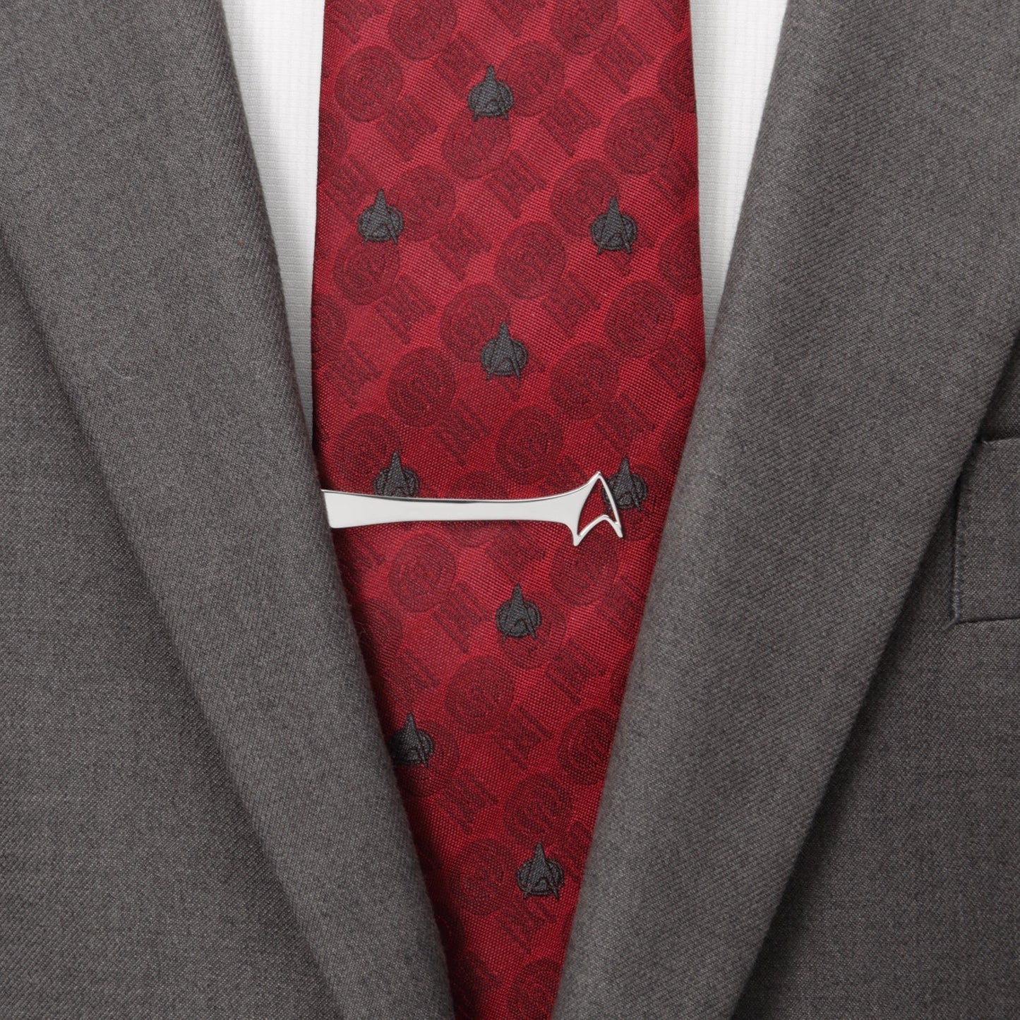 Star Trek Delta Shield Cutout Understated Curved Tie Bar - Paramount Shop