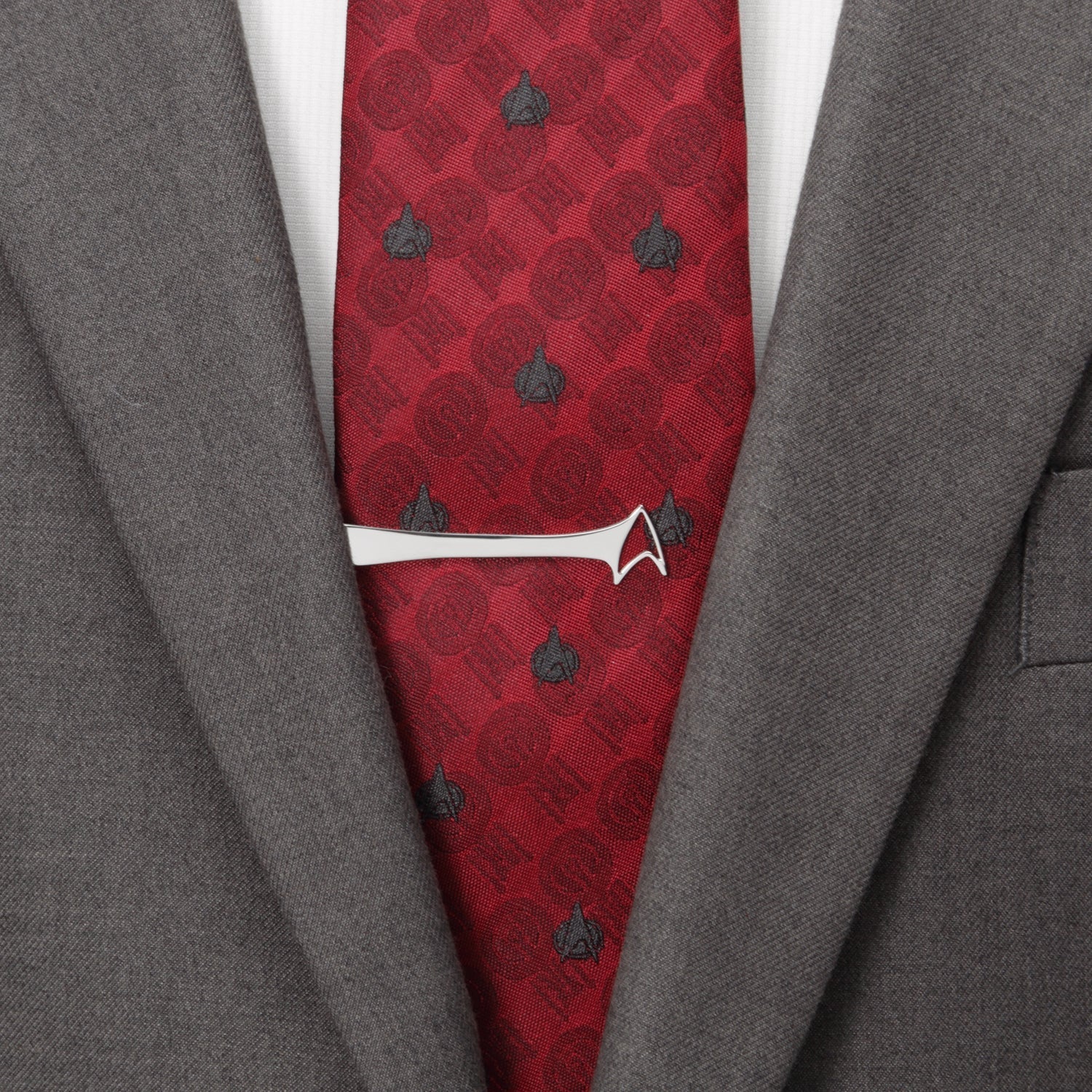 Star Trek Delta Shield Cutout Understated Curved Tie Bar - Paramount Shop