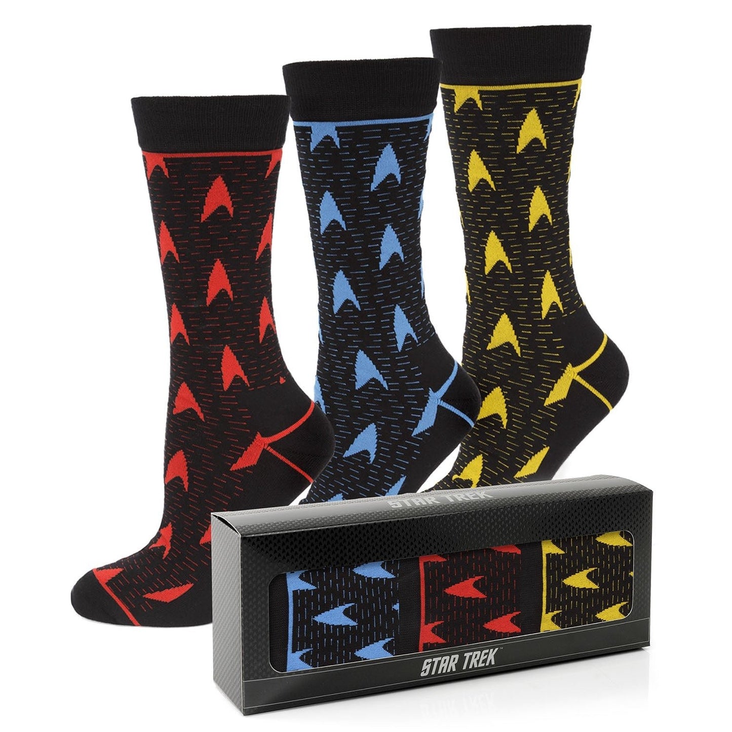 Star Trek Delta Shield Uniform 3 Pair Sock Gift Set - Paramount Shop