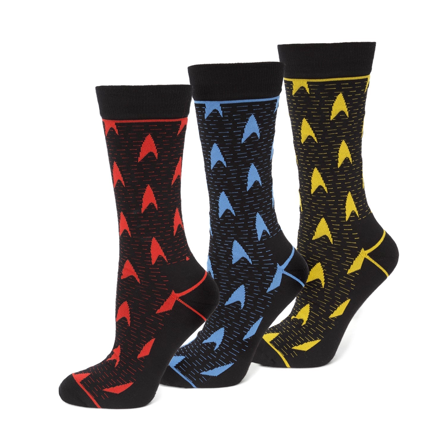 Star Trek Delta Shield Uniform 3 Pair Sock Gift Set - Paramount Shop