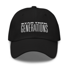 Star Trek Generations Logo Classic Dad Hat - Black / One Size